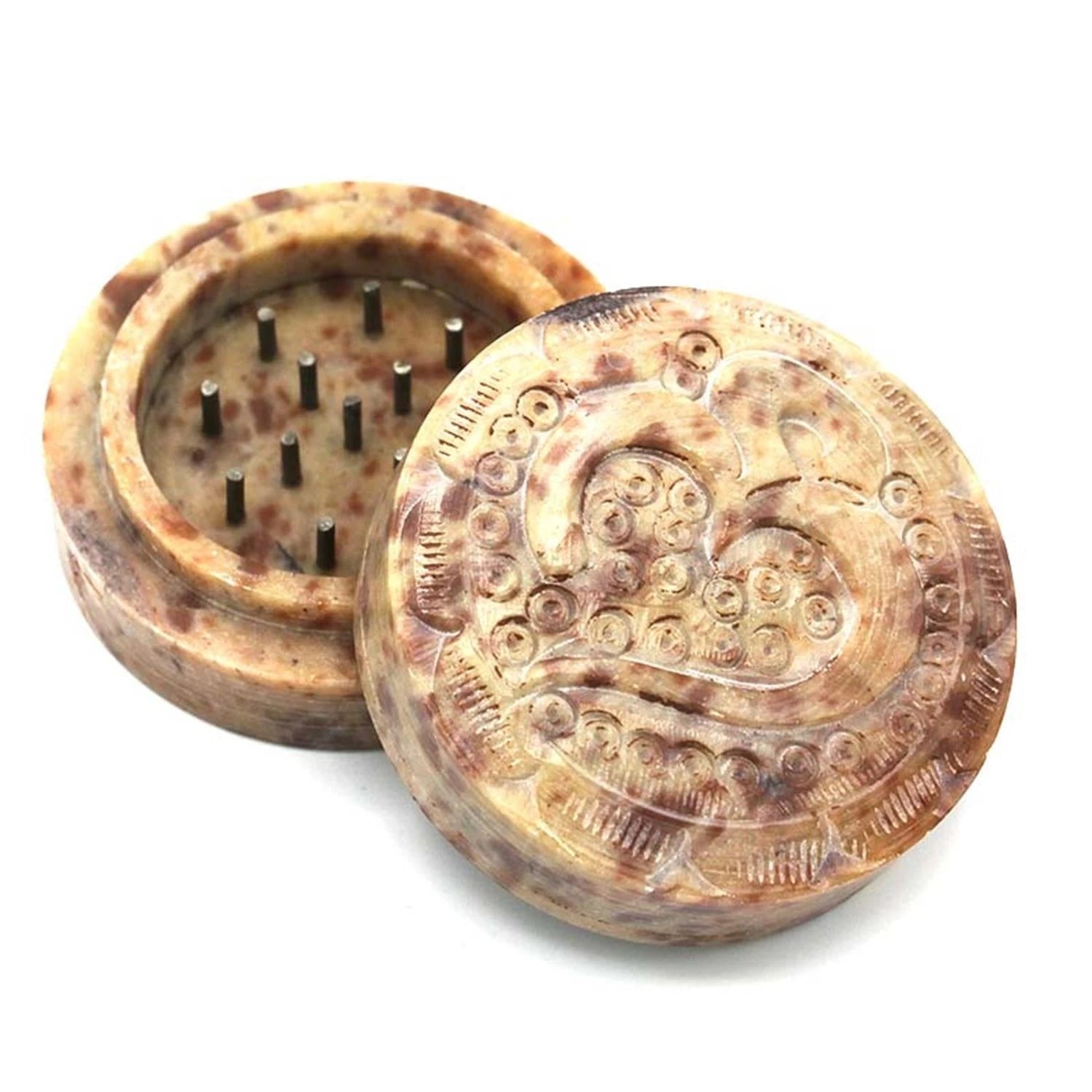Speckstein Grinder Om-Symbol 2-teilig ø 55 mm Woodoo